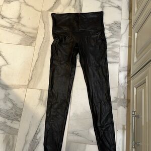 Spanx Faux Leather Leggings XL